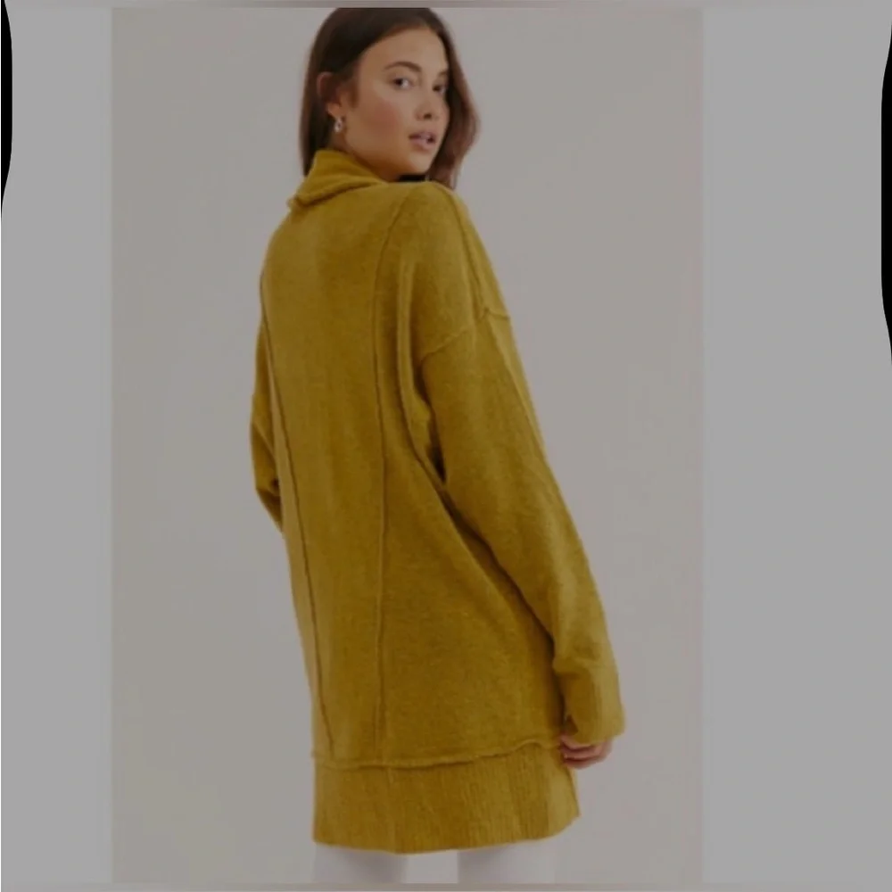 Free People Eucalyptus Oversized Cardigan Size Small - Picture 2 of 9